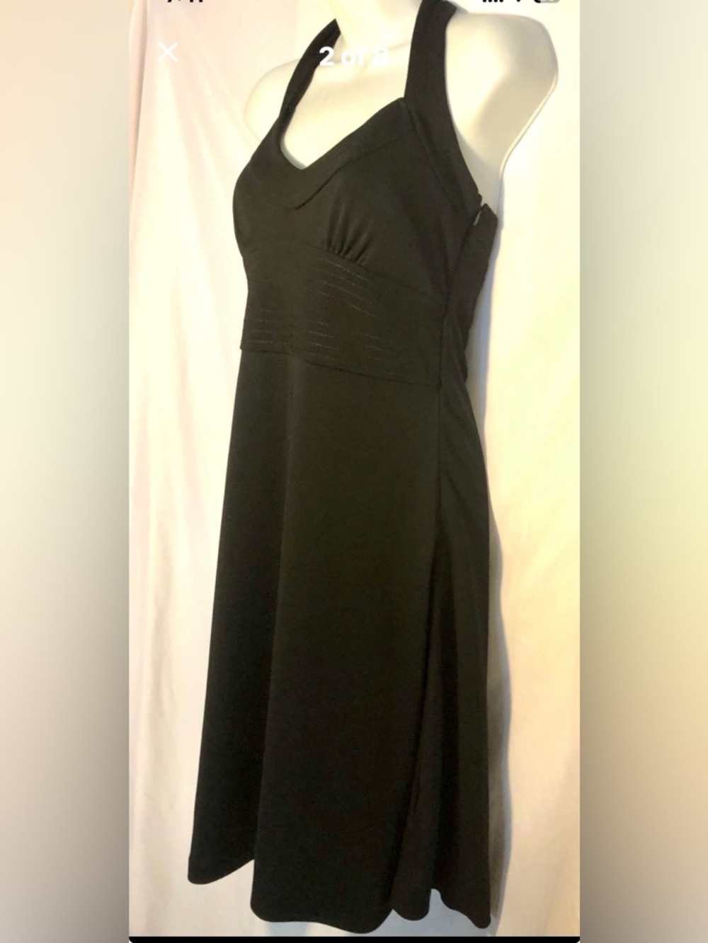 Banana Republic Black halter dress A-Line little black dress  sz 4 cocktail